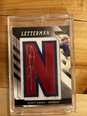 2008 Razor Letterman - Scott Green #SG-G Numbered to 20 /20 (AU, RC) - Image 1 of 2