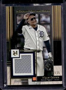 Miguel Cabrera 2024 Topps Museum Collection Meaningful Material Jersey Relic /35 - Picture 1 of 2