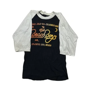 Vintage The Beach Boys Shirt XS / Small 1983 July 4th Atlantic City Raglan 80s - Picture 1 of 17