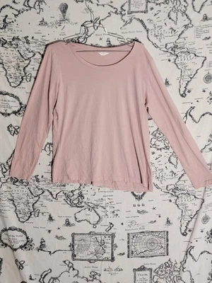 Camiseta Caslon Manga Larga Cuello Redondo Rosa Malva Suave Elástica Para Mujer’s XL Foto 1 de 4