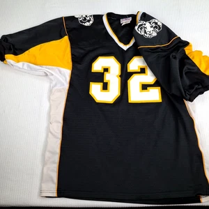 Vintage TEAMWORK ATHLETIC Men's Football #32 Jersey Sz L Large 42 - 44 Made USA - Picture 1 of 24