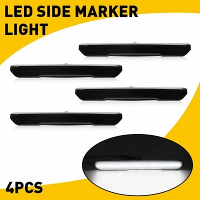 4 дымчатых светодиодных передних задних габаритных фонаря для 2020–2023 GMC 2500 Sierra 3500HD - Изображение 1 из 4