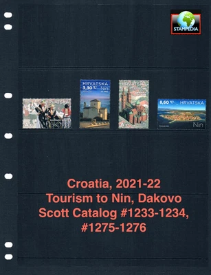Valor Scott de $5,65 - 2021-22 CROACIA Tourism Towns Nin Dakovo CV MNH NH UMM Foto 1 de 4
