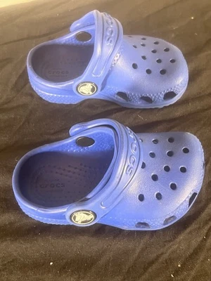 Crocs Kids Toddlers Children Classic Clogs Shoes Size C5 Blue - Image 1 of 3