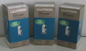 3x Neu Lutron Kippschalter 600W weiß Dimmer TG-600PR-WH einpoliger Lichtschalter - Bild 1 von 8