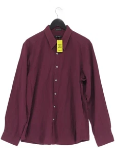 DKNY Men's Shirt XL Red Striped 100% Cotton Basic - Picture 1 of 5