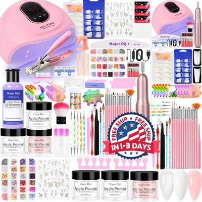 Paquete De Uñas Acrilicas Kit De Esmalte Profesional Para Pinceles Set Rutilar Foto 1 de 4