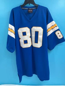 East 2 West San Diego Chargers # 80 No Name Jersey Size XL - Picture 1 of 6