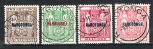 Cook Islands 1931-32 Postal Fiscal values to £1 NZ opts SG 95-98 FU CDS - Picture 1 of 1