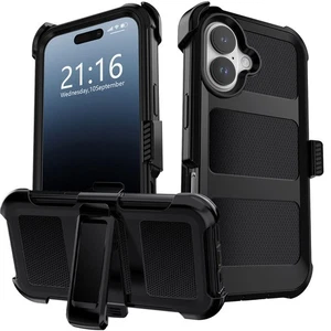 Funda rígida con clip para cinturón para teléfono Apple iPhone 17/Air/Pro/Pro Max a prueba de golpes - Imagen 1 de 26