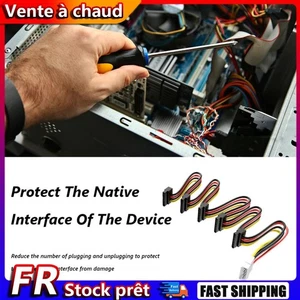 Adaptateur de câble d'alimentation SATA 1 à 5, câble séparateur, cordon d'alimen - Bild 1 von 12