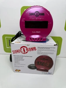 Sonic Alert Sonic Bomb SBB500ss Vibrating Alarm Clock | Pink - Picture 1 of 3