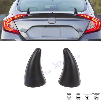 Calcomanía adhesiva negra 3D Devil Bull Horn 2 piezas para Honda Accord Civic Acura TSX TLX Foto 1 de 4