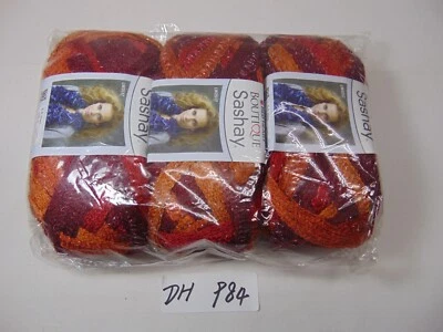 Пряжа Red Heart Boutique Sashay с оборками лот из 3 мотков сальса #1949 - 3,5 унции - Изображение 1 из 4