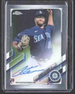 2021 Topps Chrome Rookie Autographs Aaron Fletcher Rookie Auto Seattle Mariners