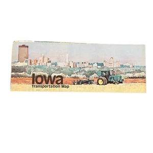 Vintage Road Map Iowa Transportation Map 1983 - Picture 1 of 7