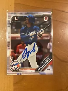 2019 Bowman Chrome Orelvis Martinez 1st Bowman In Person Auto Tough Auto - Picture 1 of 2
