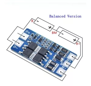 2S 10A 7,4V 18650 scheda di protezione batteria al litio 8,4V funzione bilanciata/overch - Foto 1 di 3