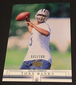 TONY BANKS 2001 Upper Deck GOLD Parallel SP #46 Ser #d /100 Cowboys Browns RARE - Picture 1 of 3