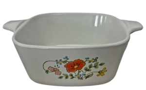 Vintage Corning Ware Wild Flower P-42-B Petite Casserole 2 3/4 Cup No Lid - Picture 1 of 4