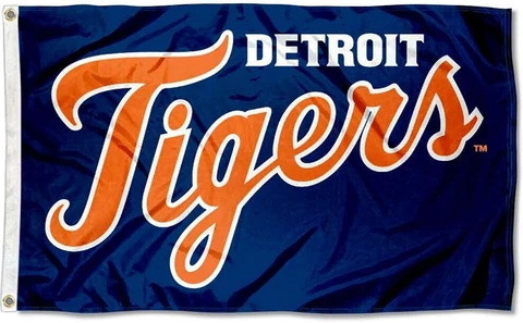 Detroit Tigers Flag 3x5 Banner Outside Double Sided College-NCAA Flag NEW US Cover
