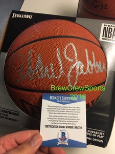 kareem abdul jabbar signed basketball