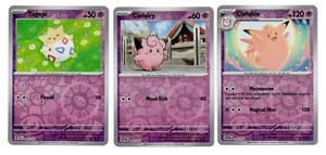 Epic Collection Togepi Clefairy Clefable Holo Foil Rare Pokemon Cards Near Mint - Picture 1 of 2