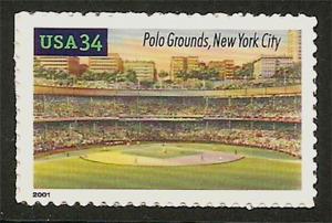Polo Grounds New York City Baseball Ballpark Legendary Playing Field Stamp MINT!