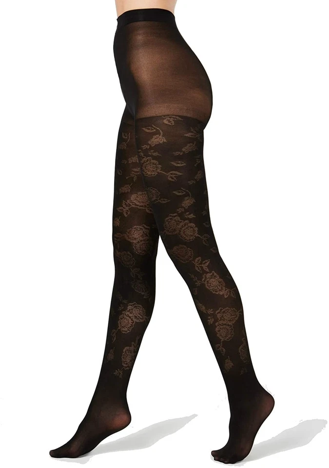 Inc International Concepts 254180 Women's Jacquard Floral Tights Size S/m