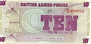 British Armed Forces, Special Forces 10 Pence 6rd Issue 1972 - Picture 1 of 2