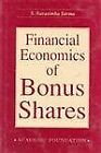 Financial Economics Of Bonus Shares Narasimha Sarma New Book 9788171880782