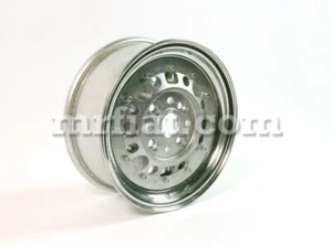 Rueda de aluminio pulido Fiat 500 600 4,5 X 12 pulgadas nueva - Imagen 1 de 1