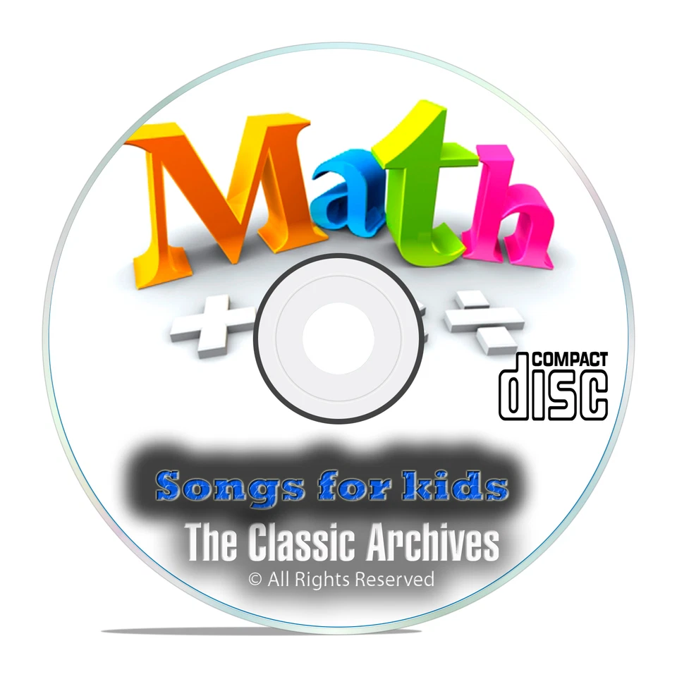 Childrens Math Singalong Songs, Learn Times Tables Improve Multiplication CD  - Image 1 of 1