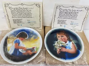 Platos coleccionables Zolan's Children 1981 vintage con certificado de autenticidad de Viletta China - Imagen 1 de 11