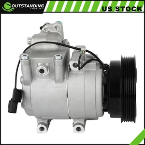 AC A/C Compressor With Clutch For 2003-2008 Hyundai Tiburon 2.7L 97701-2C600 - Picture 1 of 11