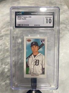 2024 Topps 206 - Colt Keith Tigers Rookie (RC) Mini - CGC GEM MINT 10 - POP 1 - Picture 1 of 2