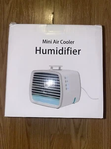 Mini Air Cooler 4in1 PortableAir Rapid Cooling Fan Aroma Humidifier Conditioner - Picture 1 of 6