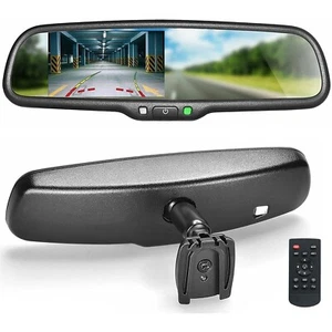 Master Tailgaters Rear View Mirror with 4.3" LCD and DYNAMIC Parking Lines - Picture 1 of 8