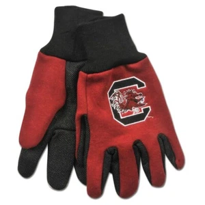 South Carolina Gamecocks Gloves Non Slip Work Utility Adult NCAA College Palm - Picture 1 of 1