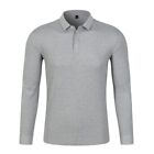 Mens Work Shirts Cotton Plain Golf Gym Shirts Jumper Long Sleeve T-Shirt