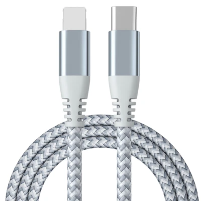 PD USB-C Fast Charging Cable Type-C Braided Cord For iPhone 8 XR 11 12 13 14 Pro - Image 1 of 4
