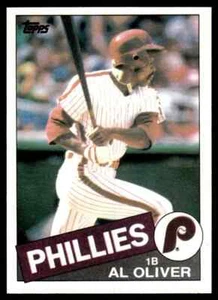 Topps #130 1985 Al Oliver primera base Philadelphia Phillies envío gratuito - Imagen 1 de 1