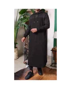 QAMIS LARGO DELTA NEGRO SIYAH QABA'I ESTILO 3205 TALLA XL - Imagen 1 de 18