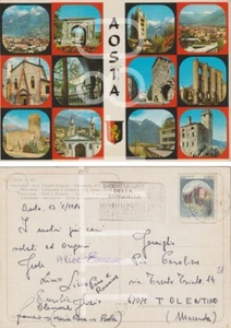 AOSTA - VEDUTINE 1986 TARGHETTA BICENTENARIO CONQUISTA MONTE BIANCO - Picture 1 of 1