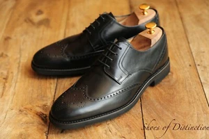 Zapatos Loake Sirius Derby Brogue de Cuero Negro Reino Unido 7 F EE. UU. 8 UE 41 - Imagen 1 de 11