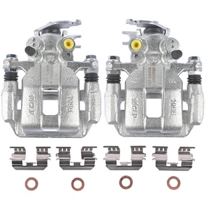 Pair 2 Rear Brake Calipers w/ Bracket for Acura TSX 2008-2012 Honda Accord 2.4L - Picture 1 of 11