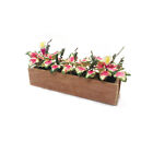 Maison de poupée miniatures poche boîte de fleurs plante en pot jardinage décoration