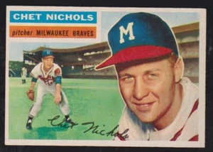 Topps Baseball 1956 #278 Chet Nichols gris trasero casi nuevo *** envío gratuito *** - Imagen 1 de 1
