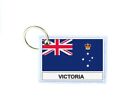 Keychain keyring patch print double sided flag country australia victoria