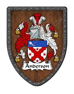 Escudo de armas Anderson cresta familiar personalizada, escudo de pared colgante SH503P-DG-HG - Imagen 1 de 3